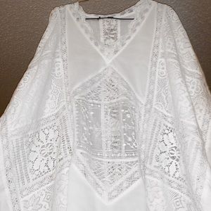 Detailed White Boho Top
